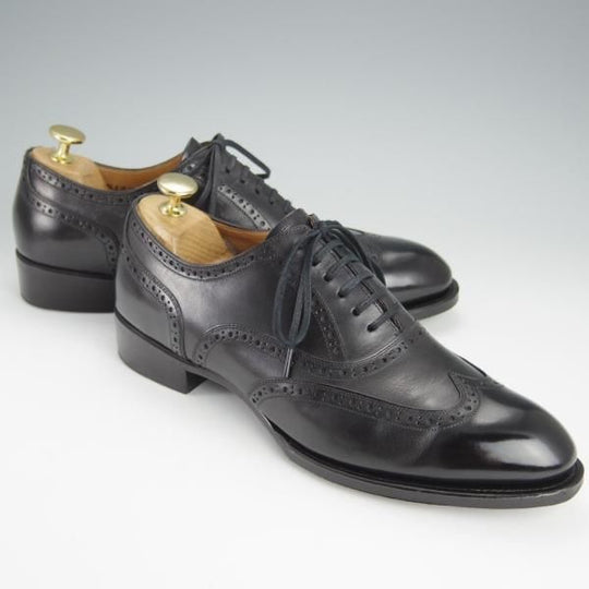 極上★シェットランドフォックス SIZE 6【定価￥70,400-★ケンジントン2/フルブローグ/012F】カーフ/黒/メンズ/Shetlandfox★h557