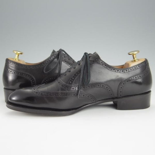 極上★シェットランドフォックス SIZE 6【定価￥70,400-★ケンジントン2/フルブローグ/012F】カーフ/黒/メンズ/Shetlandfox★h557