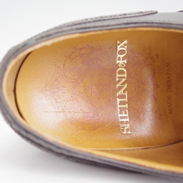 極上★シェットランドフォックス SIZE 6【定価￥70,400-★ケンジントン2/フルブローグ/012F】カーフ/黒/メンズ/Shetlandfox★h557