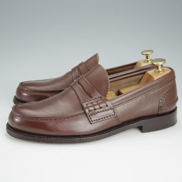 極上★チャーチ 60F/UK6【定価￥118,800-★コインローファー/Pembrey】126ラスト/ビーフロール/カーフ/COGNAC/茶/メンズ/Church's★h558
