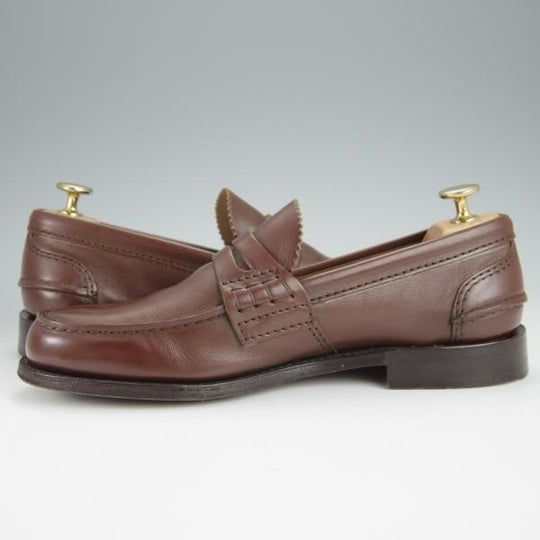 極上★チャーチ 60F/UK6【定価￥118,800-★コインローファー/Pembrey】126ラスト/ビーフロール/カーフ/COGNAC/茶/メンズ/Church's★h558