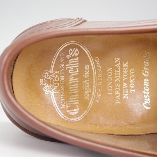 極上★チャーチ 60F/UK6【定価￥118,800-★コインローファー/Pembrey】126ラスト/ビーフロール/カーフ/COGNAC/茶/メンズ/Church's★h558