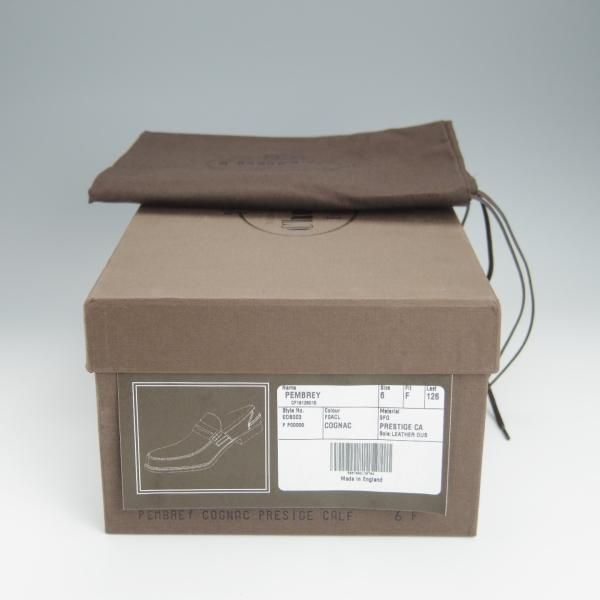 極上★チャーチ 60F/UK6【定価￥118,800-★コインローファー/Pembrey】126ラスト/ビーフロール/カーフ/COGNAC/茶/メンズ/Church's★h558