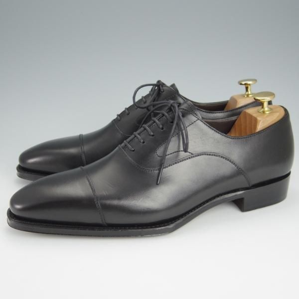 未使用★Perfetto/ペルフェット SIZE 8【グッドイヤーウェルテッド製法★ストレートチップ/9901S】カーフ/黒/メンズ★h559