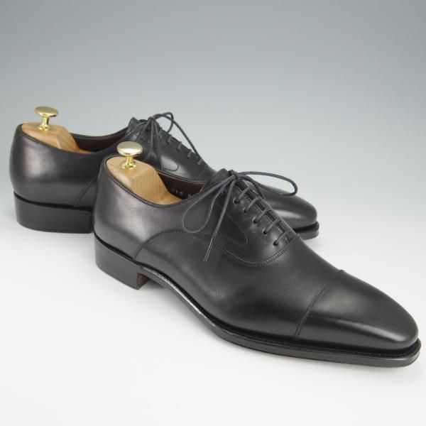 Perfetto ペルフェット サイズ8 ブラック ドレス/ビジネスシューズ ペルフェット SIZE 8【グッドイヤーウェルテッド製法☆ストレート