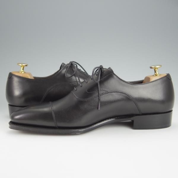 未使用★Perfetto/ペルフェット SIZE 8【グッドイヤーウェルテッド製法★ストレートチップ/9901S】カーフ/黒/メンズ★h559