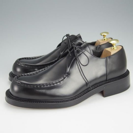 新品★(伊)PREMIATA/プレミアータ SIZE 6【ブラックラピド製法★Uチップ/TRAPPEUR】カーフ/NERO/黒/メンズ★h562