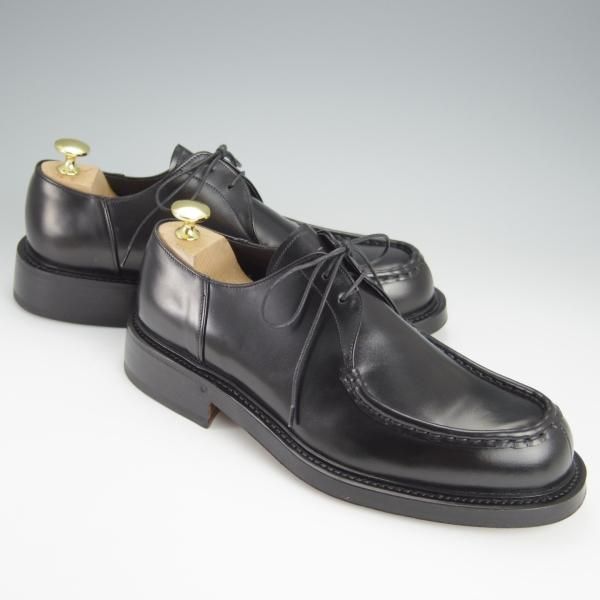 新品★(伊)PREMIATA/プレミアータ SIZE 6【ブラックラピド製法★Uチップ/TRAPPEUR】カーフ/NERO/黒/メンズ★h562