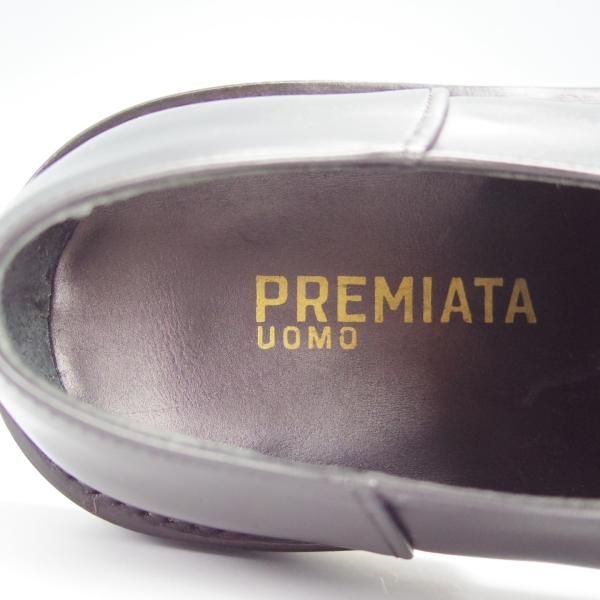 新品 PREMIATA プレミアータ Uチップ ローファー ラバーソール 革靴 プレミアータ SIZE 6【ブラックラピド製法☆Uチップ/TRAPPEUR