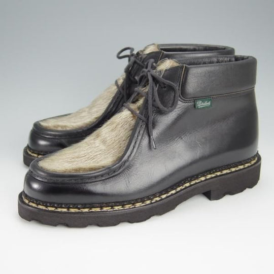 ほぼ試着程度★パラブーツ SIZE 39【貴重★フォック仕様(アザラシの毛皮)/MILLY】ミリー/チロリアンブーツ/カーフ/黒/Paraboot★h574