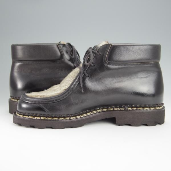 ほぼ試着程度★パラブーツ SIZE 39【貴重★フォック仕様(アザラシの毛皮)/MILLY】ミリー/チロリアンブーツ/カーフ/黒/Paraboot★h574