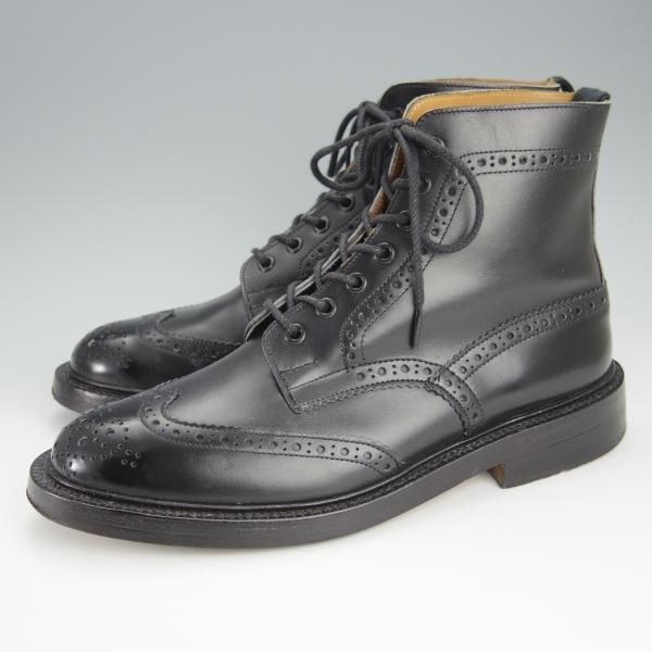 極上★トリッカーズ SIZE 7.5【現行定価￥96,800-★MALTON/モールトン】M2508/カントリーブーツ/カーフ/黒/メンズ/Tricker's★h575