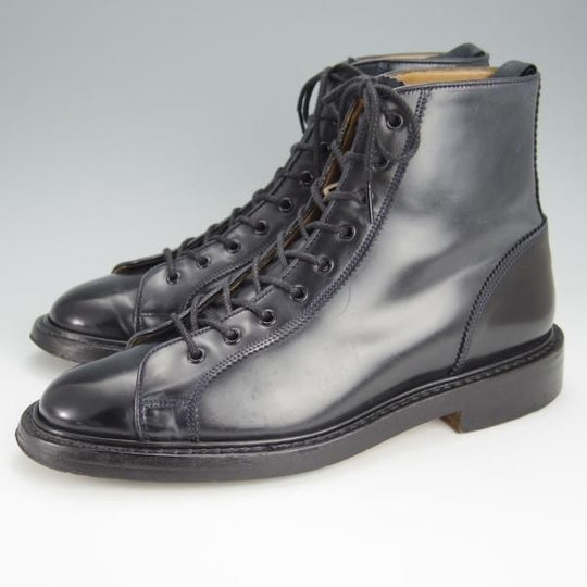 極上★トリッカーズ SIZE 8【現行定価15万円程度★コードバン/濃紺/モンキーブーツ】M6087/ダークネイビー/メンズ /Tricker's★h576