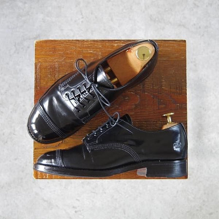 極上★(英)SANDERS/サンダース(レディース) SIZE 4【定価￥52,800-★ミリタリーコレクション同系/9697B】ストレートチップ/黒★h578