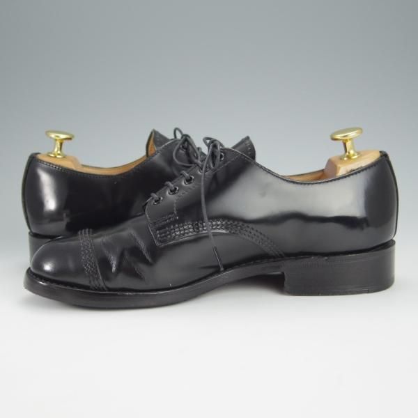 極上★(英)SANDERS/サンダース(レディース) SIZE 4【定価￥52,800-★ミリタリーコレクション同系/9697B】ストレートチップ/黒★h578