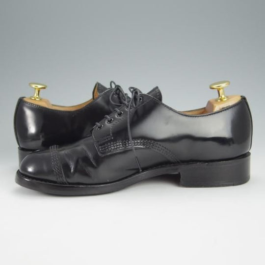 極上★(英)SANDERS/サンダース(レディース) SIZE 4【定価￥52,800-★ミリタリーコレクション同系/9697B】ストレートチップ/黒★h578