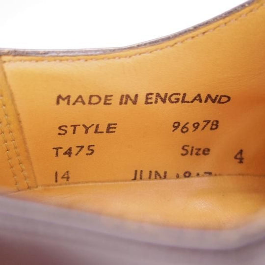 極上★(英)SANDERS/サンダース(レディース) SIZE 4【定価￥52,800-★ミリタリーコレクション同系/9697B】ストレートチップ/黒★h578