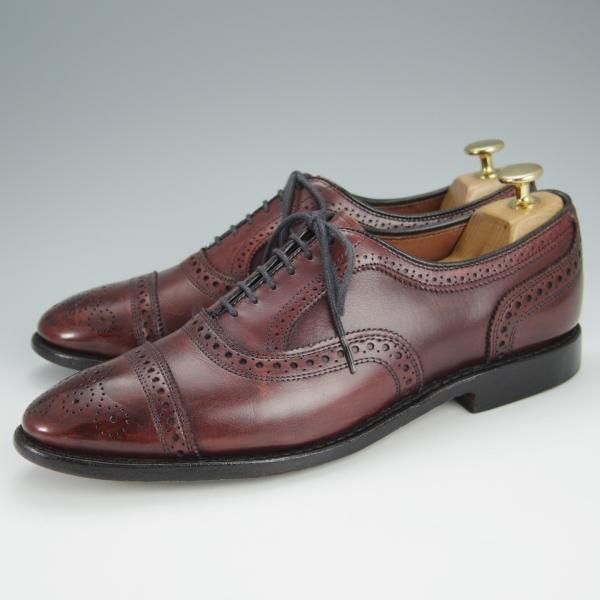 ★(米)アレンエドモンズ 8D【定価￥75,900-★Strand/ストランド】65ラスト/セミブローグ/カーフ/赤茶/メンズ/ALLEN EDMONDS★h579