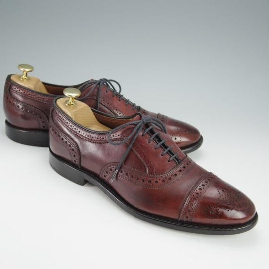★(米)アレンエドモンズ 8D【定価￥75,900-★Strand/ストランド】65ラスト/セミブローグ/カーフ/赤茶/メンズ/ALLEN EDMONDS★h579