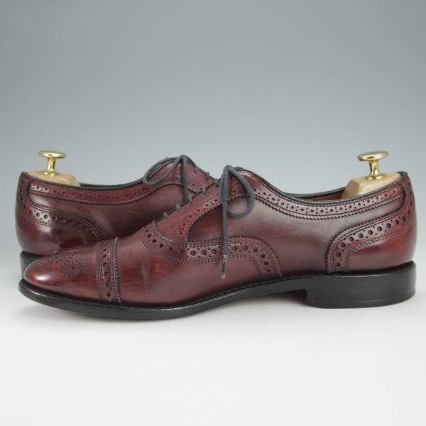 ★(米)アレンエドモンズ 8D【定価￥75,900-★Strand/ストランド】65ラスト/セミブローグ/カーフ/赤茶/メンズ/ALLEN EDMONDS★h579