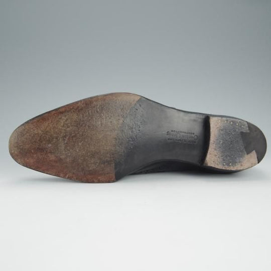 美品★クロケット&ジョーンズ 7.5E【ハンドグレードライン★FOXTON/フルブローグ】カーフ/黒/メンズ/Crockett&Jones★h580