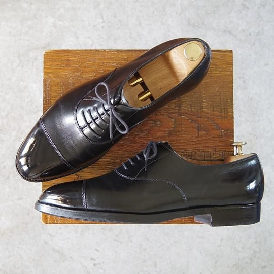 極上★ジョンロブ 8EE【貴重★2466ラストのCITY/シティ/PARISロゴ】ストレートチップ/カーフ/黒/メンズ/JOHN LOBB★h583