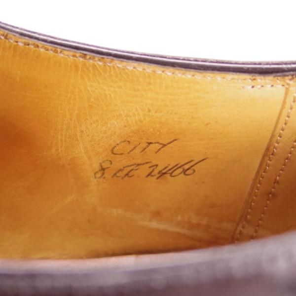 極上★ジョンロブ 8EE【貴重★2466ラストのCITY/シティ/PARISロゴ】ストレートチップ/カーフ/黒/メンズ/JOHN LOBB★h583