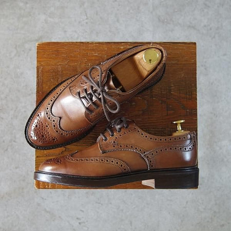 極上★トリッカーズ(レディース) SIZE 4.5【★カントリーシューズ/L6657】コーヒーバーニッシュ/フルブローグ/カーフ/短靴/Tricker's★h584