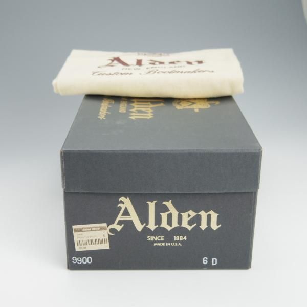 極上★オールデン 6D【貴重★ラベロ色/コードバン/9900】茶/バリーラスト/プレーントゥ/メンズ/Alden★h585
