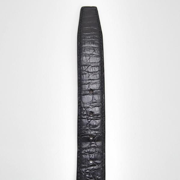 極上★J.M.ウェストン 75cm/30インチ程度【高額★クロコダイル/レザー/ベルト/黒】旧ロゴ/ヴィンテージ/Weston/ウエストン★h589