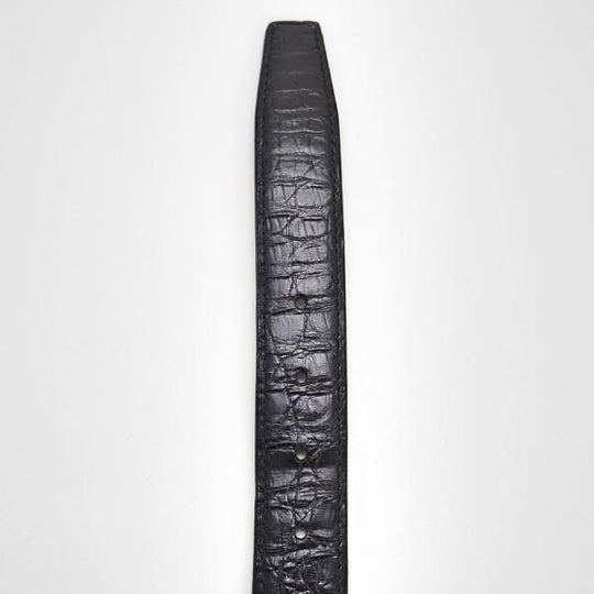 極上★J.M.ウェストン 75cm/30インチ程度【高額★クロコダイル/レザー/ベルト/黒】旧ロゴ/ヴィンテージ/Weston/ウエストン★h589