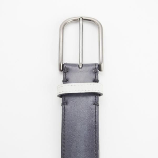 美品★(仏)ベルルッティ 30インチ/75cm【高額★レザー/ベルト/紺】本革/メンズ/ビジネス/Berluti★h590