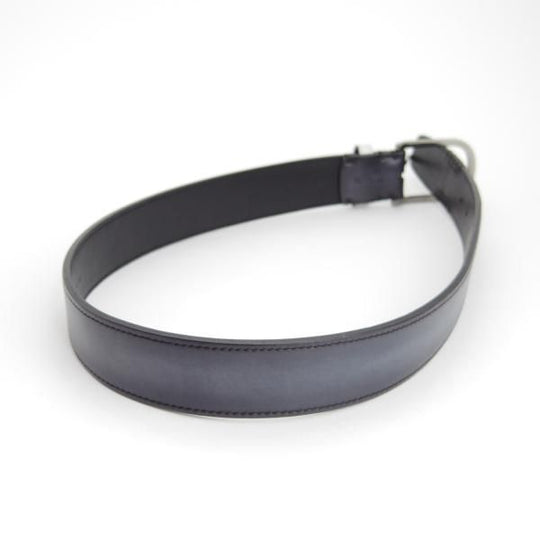 美品★(仏)ベルルッティ 30インチ/75cm【高額★レザー/ベルト/紺】本革/メンズ/ビジネス/Berluti★h590