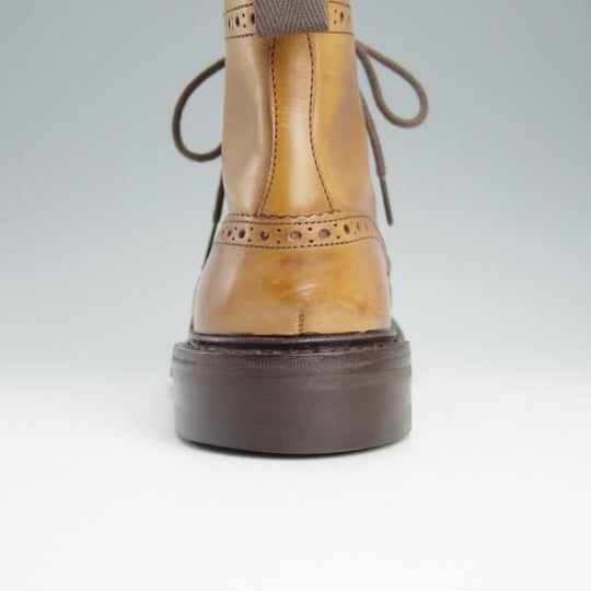 美品★トリッカーズ SIZE 7.5【現行定価￥96,800-★ダイナイトソール/MALTON/モールトン】1001/Burnished/カーフ/薄茶/Tricker's★h592