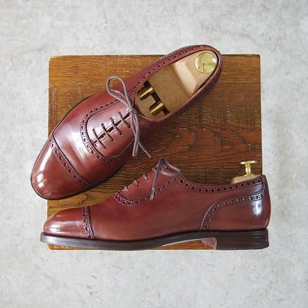 極上★クロケット&ジョーンズ 5.5E【定価￥84,700-★マスターロイド/SURREY/ハンドグレード】カーフ/茶/メンズ/Crockett&Jones★h594