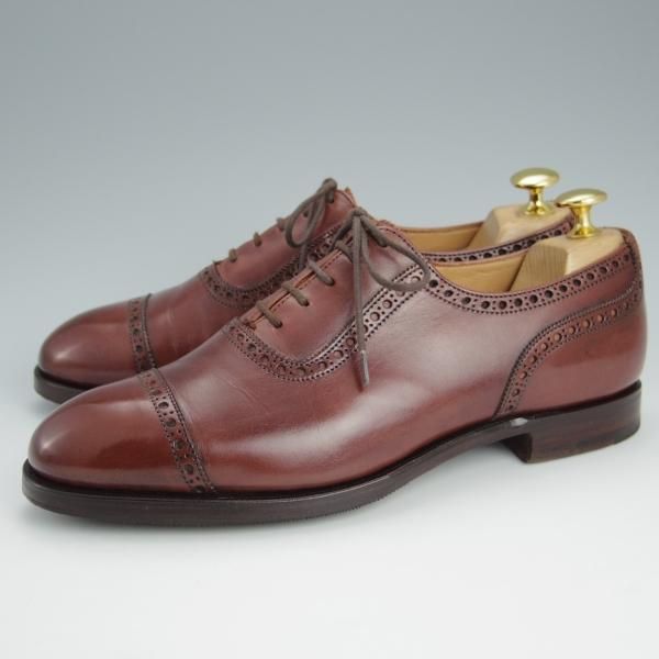 極上★クロケット&ジョーンズ 5.5E【定価￥84,700-★マスターロイド/SURREY/ハンドグレード】カーフ/茶/メンズ/Crockett&Jones★h594
