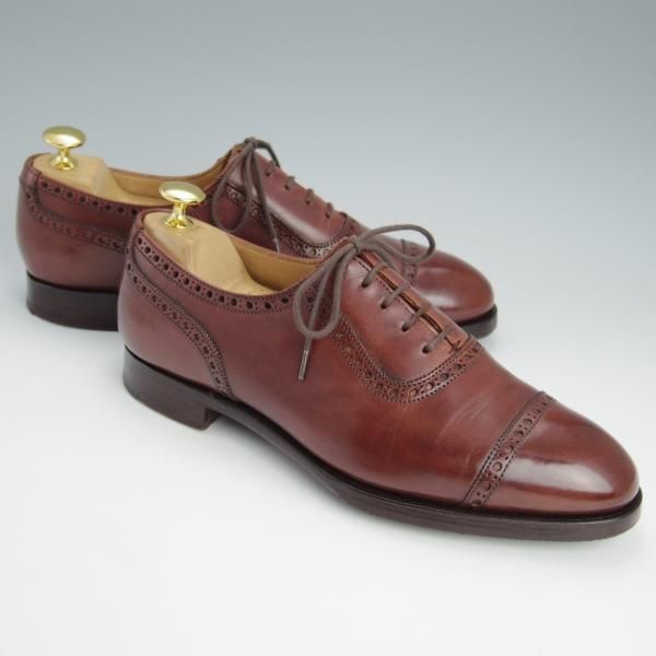 極上★クロケット&ジョーンズ 5.5E【定価￥84,700-★マスターロイド/SURREY/ハンドグレード】カーフ/茶/メンズ/Crockett&Jones★h594