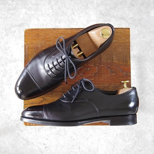 極上★エドワードグリーン UK6程度/6.5C【定価￥174,900-★チェルシー/CHELSEA/202ラスト】ストレートチップ/黒/EDWARD GREEN★h597