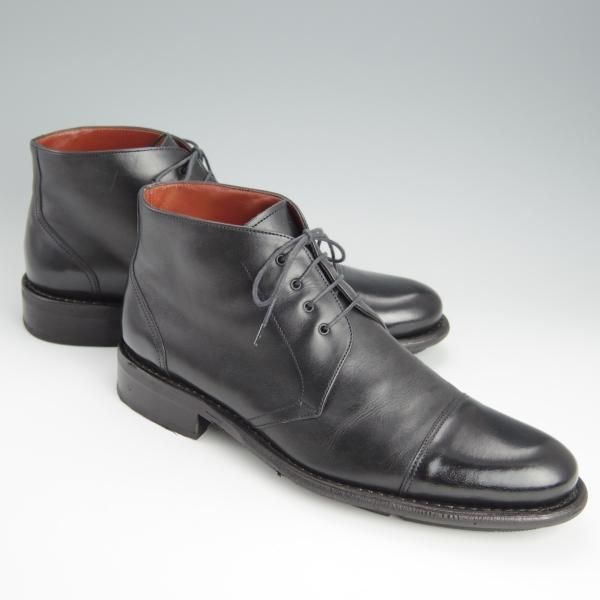 美品★パラブーツ SIZE 7.5【定価￥68,200-★LORSEN/チャッカブーツ】アクティブソール/カーフ/黒/メンズ/Paraboot★h600