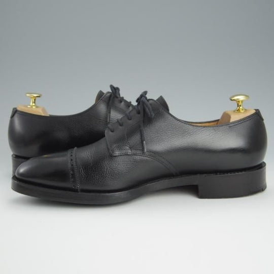 極上★ジョンロブ 8.5EE【貴重★8695ラスト/(水牛革)バッファローレザー】RUSSEL/ラッセル/パンチドキャップトゥ/黒/JOHN LOBB★h601