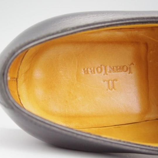 極上★ジョンロブ 8.5EE【貴重★8695ラスト/(水牛革)バッファローレザー】RUSSEL/ラッセル/パンチドキャップトゥ/黒/JOHN LOBB★h601