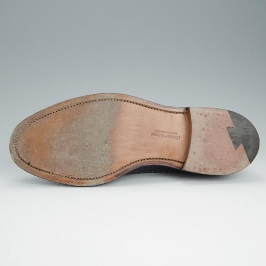 極美品★クロケット&ジョーンズ 8E【モデル定価￥92,880-★CHEVIOT/335ラスト】ロングウイング/白×濃紺/Crockett&Jones★h605