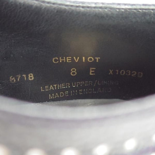 極美品★クロケット&ジョーンズ 8E【モデル定価￥92,880-★CHEVIOT/335ラスト】ロングウイング/白×濃紺/Crockett&Jones★h605