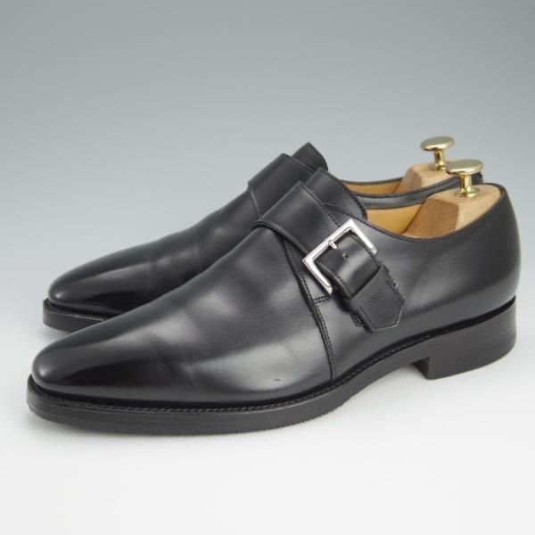 ★ジョンロブ 7.5EE【★モンクストラップ/NEWLAND/8000ラスト】カーフ/黒/メンズ/JOHN LOBB★h607
