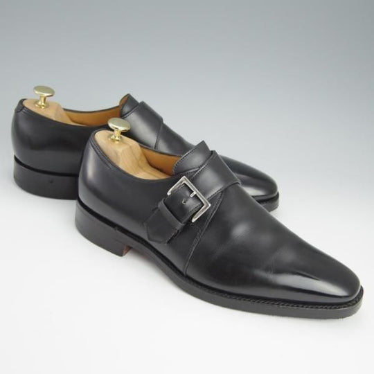 ★ジョンロブ 7.5EE【★モンクストラップ/NEWLAND/8000ラスト】カーフ/黒/メンズ/JOHN LOBB★h607