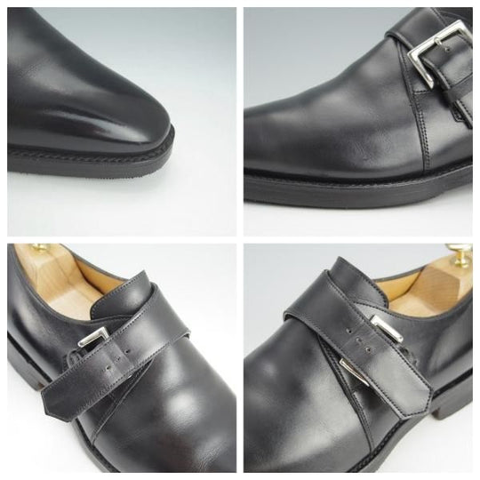 ★ジョンロブ 7.5EE【★モンクストラップ/NEWLAND/8000ラスト】カーフ/黒/メンズ/JOHN LOBB★h607