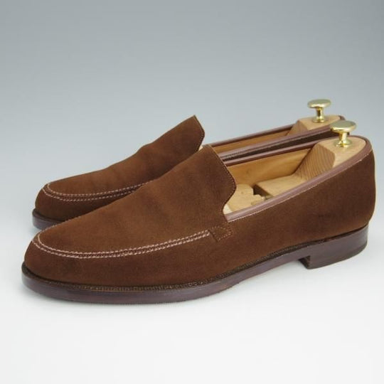 極上★(英)ニュー&リングウッド SIZE 9【貴重★QA08/ローファー】スリッポン/スエード/茶/メンズ/リーガル/REGAL/New&Lingwood★h608