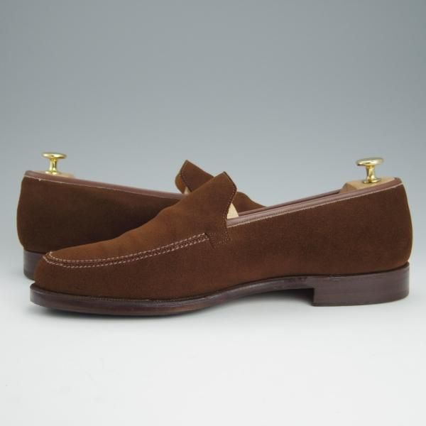 極上★(英)ニュー&リングウッド SIZE 9【貴重★QA08/ローファー】スリッポン/スエード/茶/メンズ/リーガル/REGAL/New&Lingwood★h608