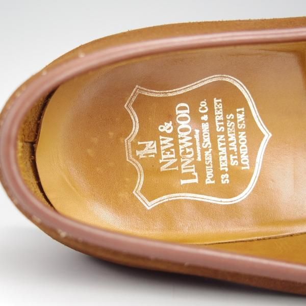 極上★(英)ニュー&リングウッド SIZE 9【貴重★QA08/ローファー】スリッポン/スエード/茶/メンズ/リーガル/REGAL/New&Lingwood★h608