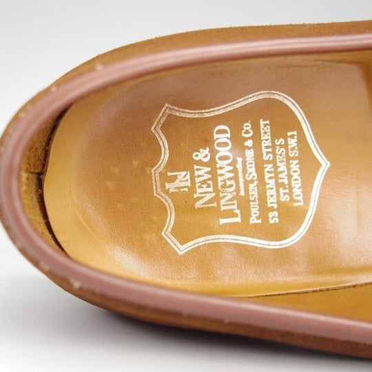 極上★(英)ニュー&リングウッド SIZE 9【貴重★QA08/ローファー】スリッポン/スエード/茶/メンズ/リーガル/REGAL/New&Lingwood★h608